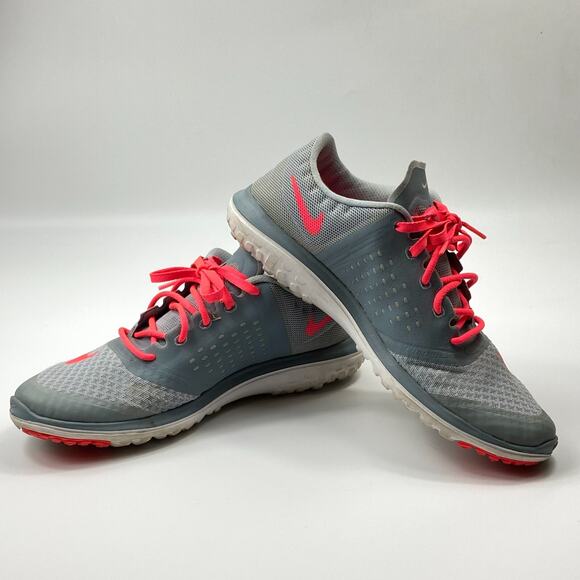 Nike FS Lite Run Gray Shoes Size 9 Breathable 684667-003 Fitsole Running Neon - Picture 7 of 9